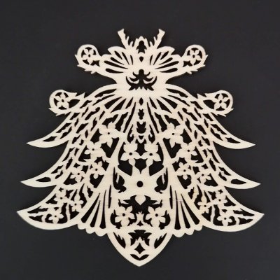AMADEA Dřevěná ozdoba ornament 8 cm – Hledejceny.cz