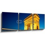 Obraz 3D třídílný - 150 x 50 cm - Arc de Triomphe Champs Elysées Paris France Arc de Triomphe Champs Elysées Paříž Francie – Sleviste.cz
