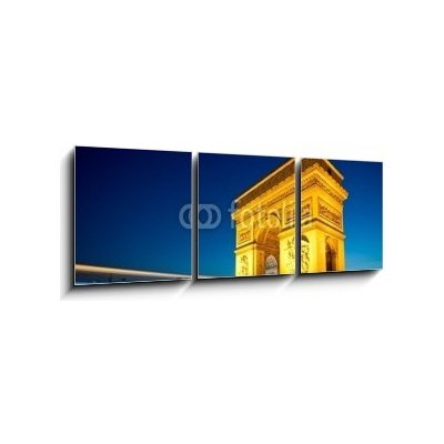 Obraz 3D třídílný - 150 x 50 cm - Arc de Triomphe Champs Elysées Paris France Arc de Triomphe Champs Elysées Paříž Francie