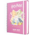 CurePink AEESVA52601 A5 týdenní 2026/2027 Harry Potter Hogwarts – Zboží Živě