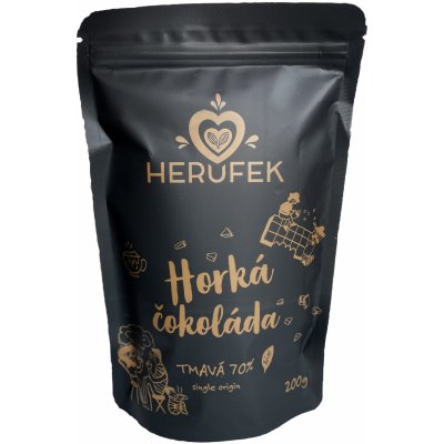 Herůfek Horká čokoláda | Hořká 70% 200 g – Hledejceny.cz