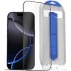 Tvrzené sklo pro mobilní telefony AlzaGuard 2.5D Glass EasyFit DustFree 2 Pack pro iPhone 16 Pro s instalačním rámečkem AGD-EFD14