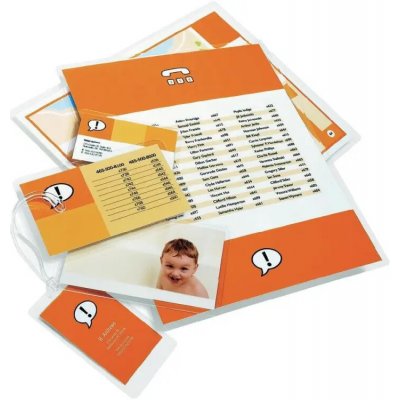 Laminovací fólie 54x86 (mm), 100ks, 2x 100mic, lesklá – Zboží Živě