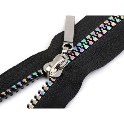 Duhový kostěný zip šíře 5 mm délka 60 cm - 322 černá – Hledejceny.cz