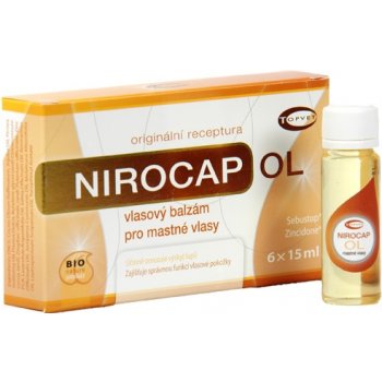 Nirocap OL vlasový balzám pro mastné vlasy 6 x 15 ml