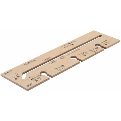 Häfele 002.13.508 frézovací šablona pro montáž spoje pracovní desky – Sleviste.cz