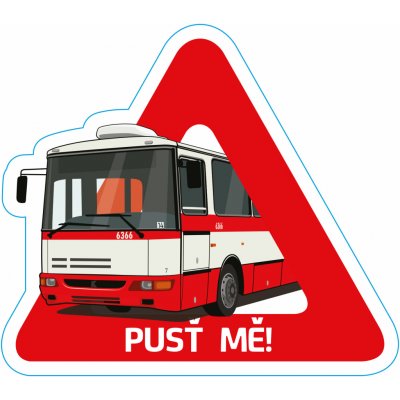 Dopravní svět Samolepka autobus B961 pozor – Zboží Živě