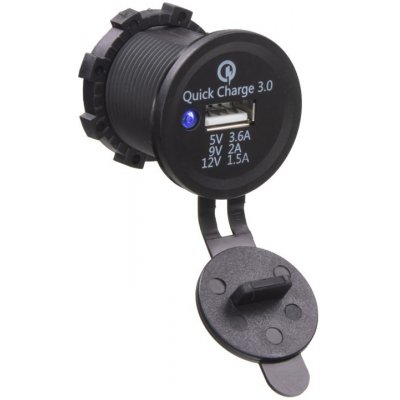34656 USB zásuvka 12/24V, QC3.0 (QuickCharge) | Zboží Auto