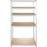 Bigstren Regál 180 x 100 x 60 cm 5 polic stříbrný 27509 – Hledejceny.cz