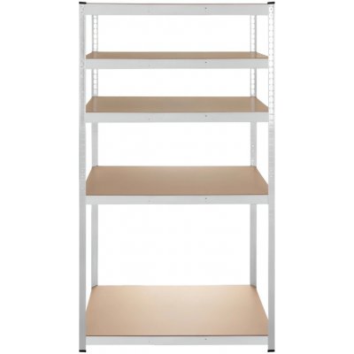 Bigstren Regál 180 x 100 x 60 cm 5 polic stříbrný 27509 – Hledejceny.cz