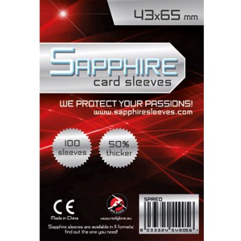 Sapphire Red 100 ks 43x65mm