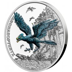 Česká mincovna Stříbrná mince Pravěký svět Archaeopteryx proof 1 oz