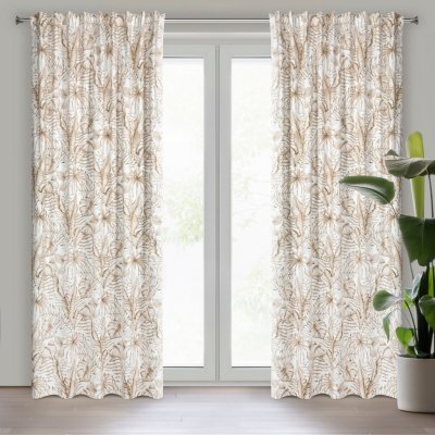 EUROFIRANY ZATEMŇOVACÍ ZÁVĚS NA PÁSCE SABA 140X270 CM VZOROVANÁ – Sleviste.cz