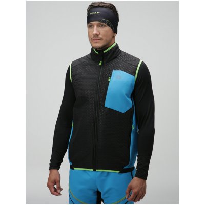 Loap Uxler pánská vesta černo-modrá – Sleviste.cz