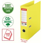 ESSELTE Pořadač pákový Esselte CO2 neutrální - A4 7,5 cm žlutá 302988 – Zboží Živě
