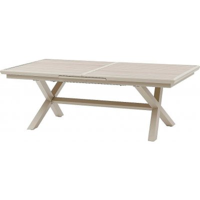 DEOKORK Hliníkový stůl BERGAMO 250/330 cm ivory – Hledejceny.cz