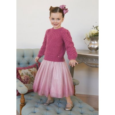 Abel & Lula sukně tylová se třpytem růžová – Zboží Dáma