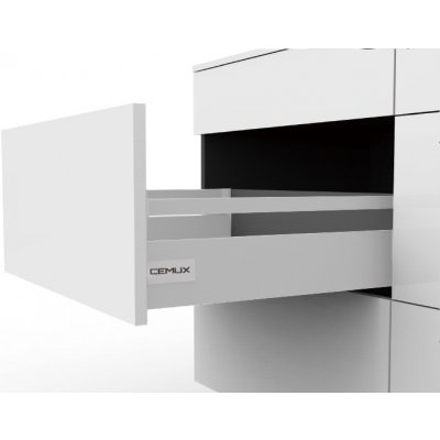 Cemux A Box zásuvka bílá H135 s relingem 500 mm – Zboží Dáma