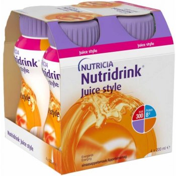 NUTRIDRINK JUICE STYLE S PŘÍCHUTÍ POMERANČOVOU POR SOL 4X200ML