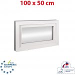 OKNA HNED 100x50 cm (1000x500 mm) bílé sklopné – HobbyKompas.cz
