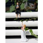 Ženich s prutem chytá nevěstu 3+1 zdarma - svatební figurky na dort – Zboží Dáma