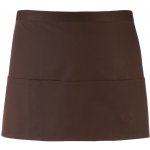 Premier Zástěra Colours PR 155 do pasu s kapsou krátká COT39015514599-brown Hnědá – Hledejceny.cz