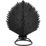 Homebound by Kolony - Stojan na čajovou svíčku - Palmový list - 33x26x6,5cm - černý 79591 – Sleviste.cz