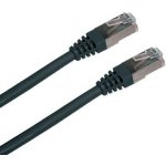 Datacom 15811 Patch kabel FTP, stíněný, cat.5e, RJ45, 1m, černý – Zboží Mobilmania