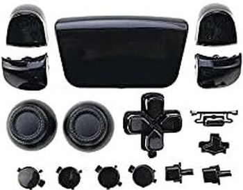 FixPremium Luxury Dekorativní prvky pro PS5 DualSense, černá