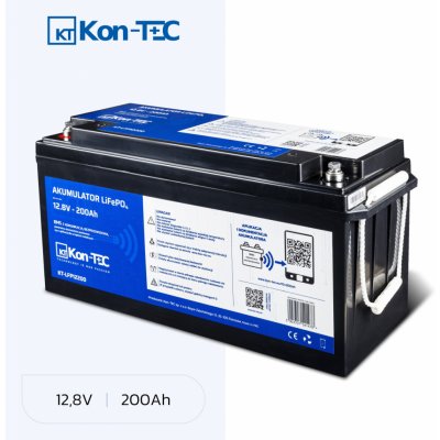 Kon-Tec KT-LFP12200 LiFePO4 12V 12,8V 200Ah – Zboží Živě