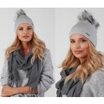 Fashionweek dámská zimní čepice s bambulí Multicolor ZIZI-P8 světle šedý – Hledejceny.cz