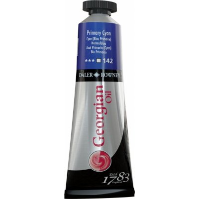 Daler Rowney Georgian olejová barva primary Cyan 38 ml 1 ks – Hledejceny.cz