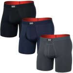 Saxx Multi-Sport Mesh Boxer Brief Fly 3Pk Wavelength/Navy/Black – Zbozi.Blesk.cz