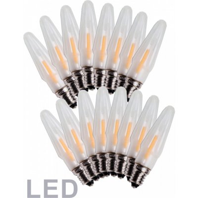 Žárovky pro řetěz ASTERIA LED Filament E-10 14V 0,2W 16ks bílé 1ks – Hledejceny.cz