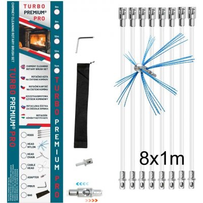 Turbo Premium Pro Rotačný čistič komínov 8 m – Sleviste.cz