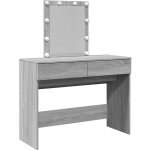 Shumee toaletní stolek s LED 848197 šedý sonoma – Zboží Dáma