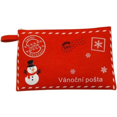 Goba Obálka filcová Vánoční pošta sněhulák 23x15cm – Hledejceny.cz