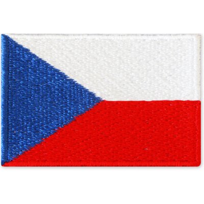 Vyšívané nažehlovací vlajky - Česká republika – Zboží Dáma
