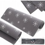 ORION Bavlněný běhoun VLOČKA šedá 130x32cm – Sleviste.cz