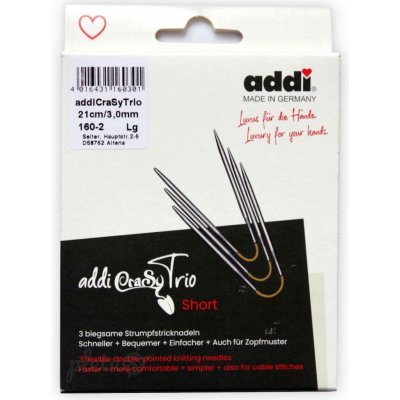 Addi Jehlice CraSyTrio, trojice jehlic 21 cm / 2,5 mm – Sleviste.cz
