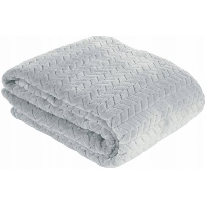 MyBestHome přehoz na pohovku deka z mikrovlákna SOFIA stříbrná 220 x 200 cm – Sleviste.cz