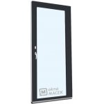 KNIPPING Plastové balkonové dveře - 70 AD antracit/bílá jednostranně pravé 70 x 200 cm – Hledejceny.cz