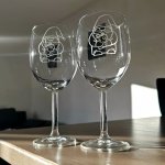 Ahome Sklenice na víno Pohodinda 450 ml – Zboží Dáma