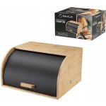 Chlebník jednodílný Galicja béžový, černý dřevěný – Zboží Dáma