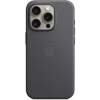 Apple z tkaniny FineWoven s MagSafe na iPhone 15 Pro, černé MT4H3ZM/A