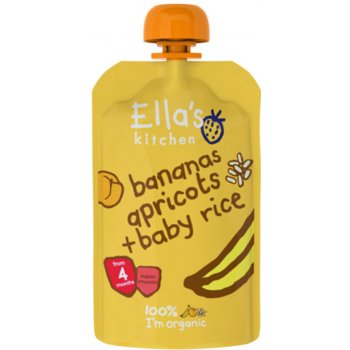 Ella's Kitchen BIO Dětská rýže banán a meruňka 120 g