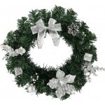 Pro-Tech shop Vánoční věnec 30 cm stříbrný 69625 – Hledejceny.cz