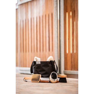 Horze Dřevěná sada na čištění Černá – Zboží Mobilmania