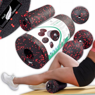Medi Sleep tvrdý pěnový válec 30 x 15 cm černý – Zboží Mobilmania