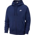 Nike Swoosh M Club Hoodie FZ BB midnight navy/midnight navy/white – Hledejceny.cz